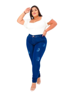 CALÇA JEANS PLUS SIZE SKINY - comprar online