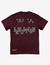 T-Shirt Karnet Trust Your Intuition Burgundy - comprar online