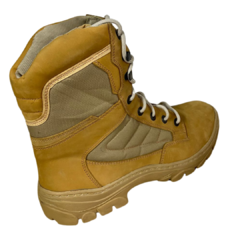 Bota de cuero y lona coyote - comprar online