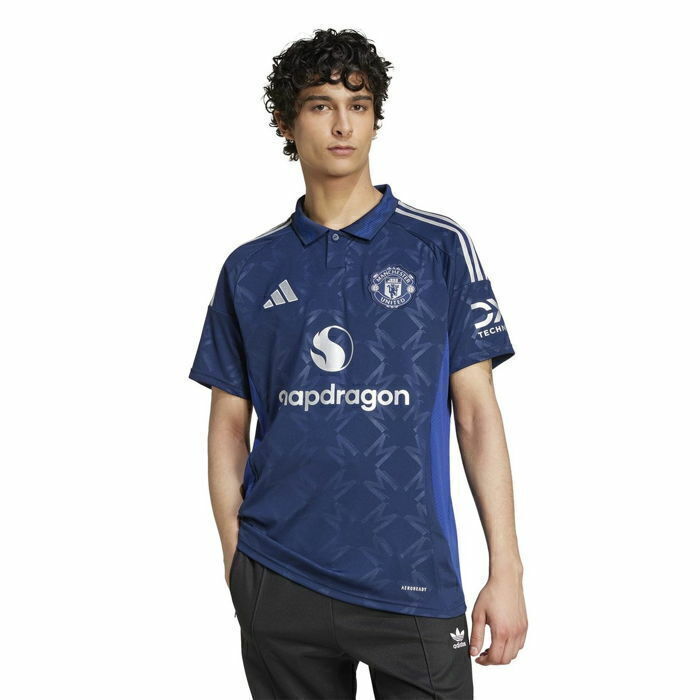 Camisa Reserva Manchester United II 2024/25 Adidas - Azul