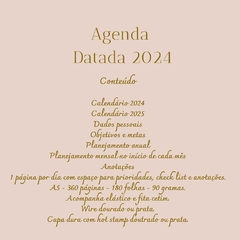 Agenda 2024 Preto Capa com hot stamping dourado e prata Artimpresso - comprar online