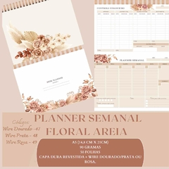 Imagem do Planner Semanal Floral Areia Artimpresso