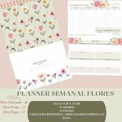 Planner Semanal Flores Artimpresso