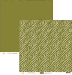 Papel Zebra Verde Oliva - 6622