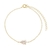 Pulseira Gotinha Cristal Banho Ouro 18k - comprar online