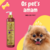 Frasco do Shampoo Clareador Tonalizante Ametista Cereja e Avelã da Dolce Pet com um cachorro sorridente ao fundo.