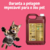 Frasco de shampoo Suave Esmeralda Bambu Mossô 5L da Dolce Pet ao lado de um gato fofo, com fundo rosa e texto promocional.