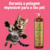 Gato brincando ao lado do Shampoo Suave Esmeralda Bambu Mossô 1L da Dolce Pet.