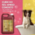 Frasco de 5L de Shampoo Suave Esmeralda da Dolce Pet ao lado de um cachorro em uma banheira, promovendo cuidados para cães e gatos.