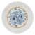 Prato Decorativo De Parede Porcelana Floral Azul 25 Cm