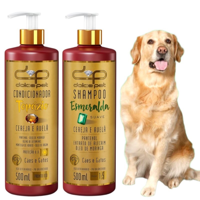 Kit Shampoo Pet + Condicionador Pet Líquido Vegano 300ml Cada