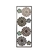 Mandala Decorativa Retangular Em Metal 29x3x75Cm