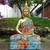 Estátua Buda Tibetano Abstrato Dourado com Strass 45cm Importada - loja online