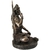 Estátua Em Resina E Pintura Efeito Bronze Shiva Sentado 25Cm - loja online