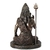 Estátua Em Resina E Pintura Efeito Bronze Shiva Sentado 25Cm