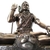 Estátua Em Resina E Pintura Efeito Bronze Shiva Sentado 25Cm - Bahia Delivery 