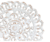Imagem do Mandala Decorativa Madeira Flores Pátina Branca Indonésia 60Cm