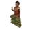 Estátua Buda Em Madeira Suar Color Gold Importada De Bali 1 Metro - loja online