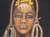 Quadro Tela Decorativa Étnica Pintada A Mão Tribo Mursi África - comprar online