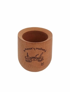 Mate Madera Amor y Mates Vibe- Matecito - comprar online