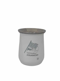 Mate Acero Urbano simil - Casco y Banderin Franco Colapinto 43