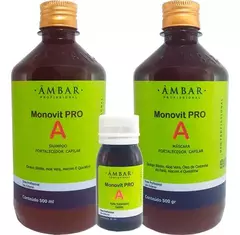 Monovit Pro A (shampoo, Máscara E Ampola) Âmbar Profissional