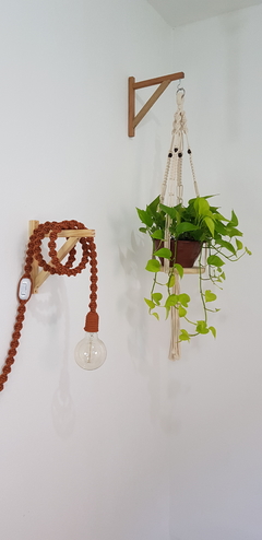 Luminária pendente em macrame de corda naútica - artkasaldesign