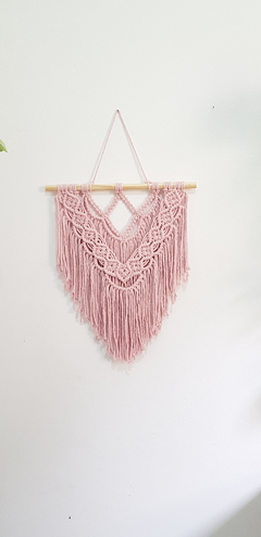 Painel de Macrame Rosa - comprar online