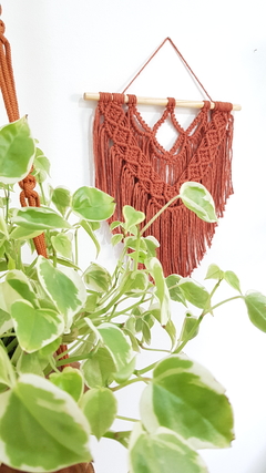 Painel de macrame terracota - comprar online