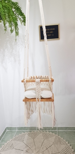 Balanço de Bebê em Macrame na internet