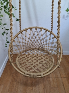 Balanço de macrame sem franjas 70 cm - artkasaldesign