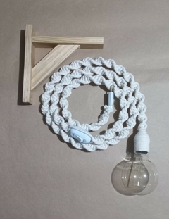 Luminária decorativa de macrame na internet