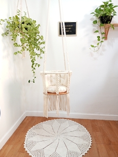 Balanço infantil de macrame