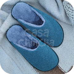 Pantufla Hombre Invierno (Verde) en internet