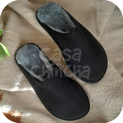 Pantufla Hombre Invierno (NEGRO)