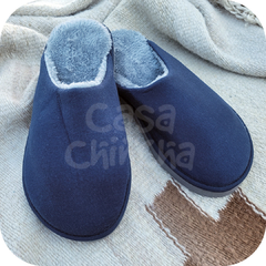 Pantufla Hombre Invierno (Azul Marino) - comprar online