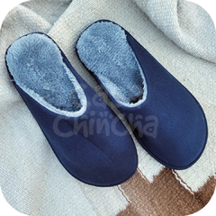 Pantufla Hombre Invierno (Azul Marino) en internet