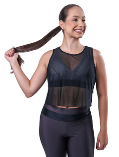 Cropped Regata Tule - NR Fit | Moda Fitness