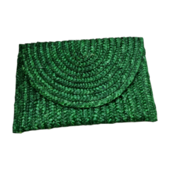 Clutch Artesanal verde