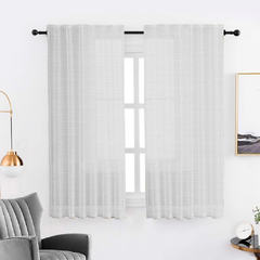 Juego de Cortinas Madras Presilla Escondida Corta - comprar online