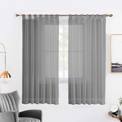 Juego de Cortinas Voile Nevado Corta - tienda online