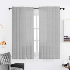 Juego de Cortinas Madras Presilla Escondida Corta