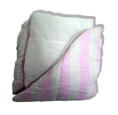 Cubrecama 4 Estaciones Reversible Tusor Rayado Queen Size - comprar online