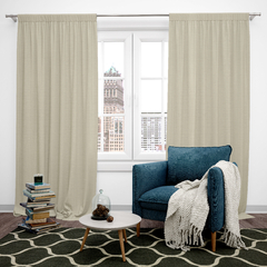 Juego de Cortinas Linen Cinta Frundidora 200 x 210 - Tienda Dom