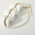 Collar Perlas Naturales Cadena Torsal Chapa De Oro 18k - Moda Turín