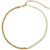 Collar Perlas Naturales Cadena Torsal Chapa De Oro 18k