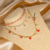 Imagen de Collar Perlas y Ojos Turcos Suerte Baño De Oro 18 K