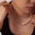 Collar Perlas Naturales Cadena Torsal Chapa De Oro 18k - comprar en línea