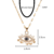 Collar Ojo Turco de la Suerte Estrellas Zirconias Chapa de Oro + Aretes de Regalo
