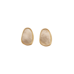 ARETES LISOS PERLA